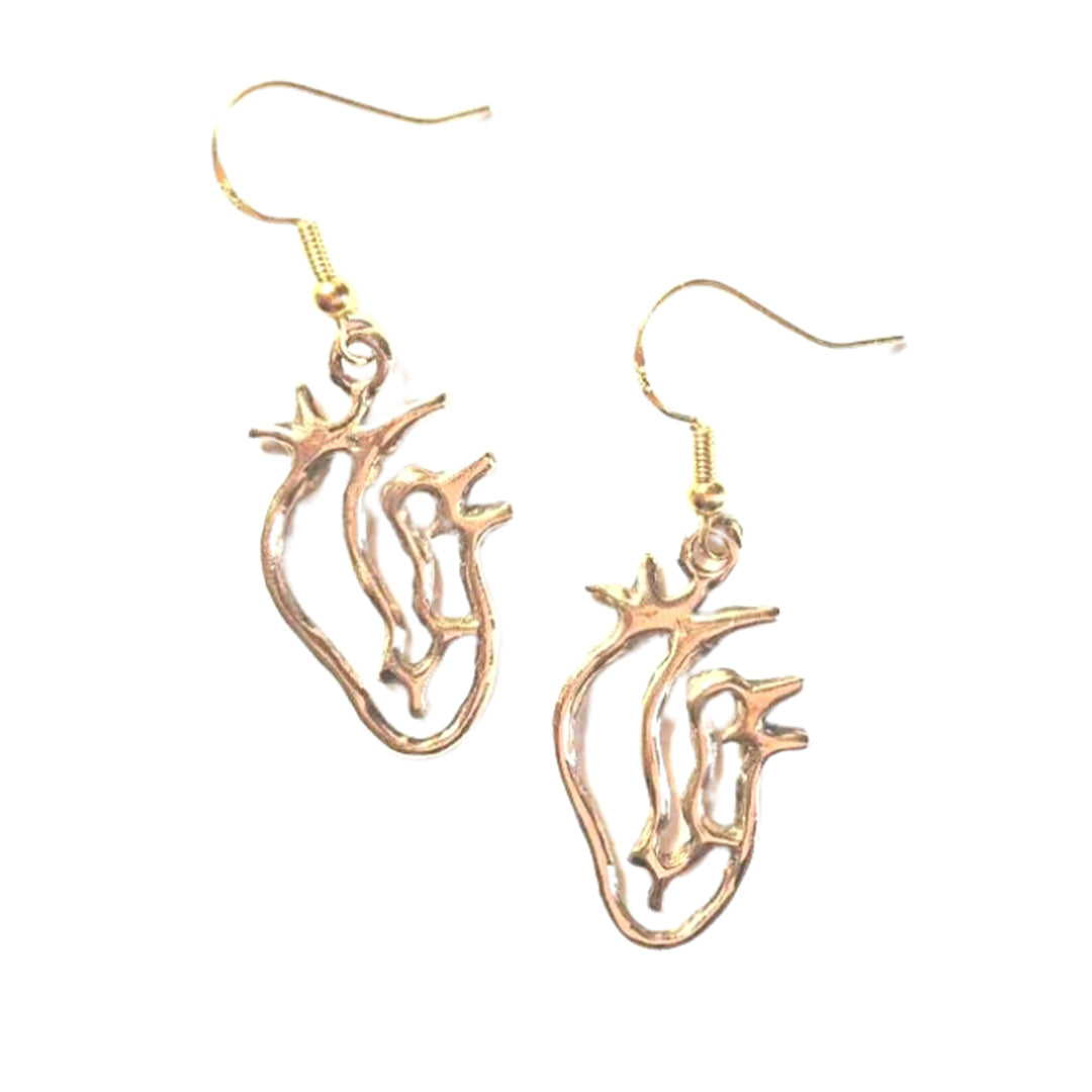 Human Heart Earrings