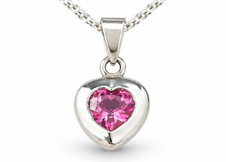 Sailor small chunchy heart pendant