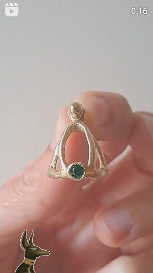 Anubis earrings